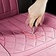 JNNJ Vordersitzbezug Aus Leder, Autositzschoner Set Universal, Schonbezüge für Vordersitze in Stylish Design, Universal-Sitzbezug, Klassisch Autositzbezüge Sitzschoner Schonbezug Autositz(Rosa)