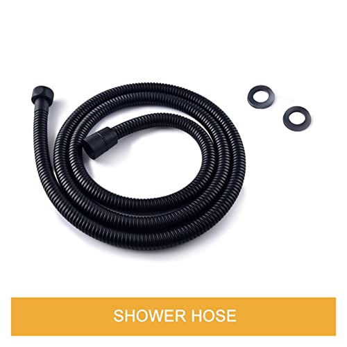 Mitigeur de douche noir mat et son flexible haute qualité - 4