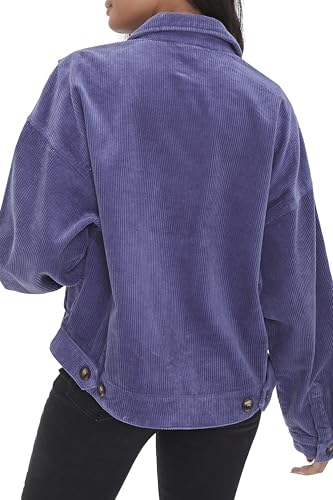 Forever 21 Women's Corduroy Button-Front Jacket3