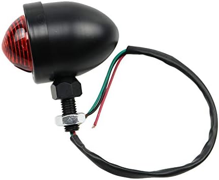 Motorcycle 10mm Rear Brake Tail Light For Cafe Racer Choppers Bobbers Cruisers Custom CB Black
