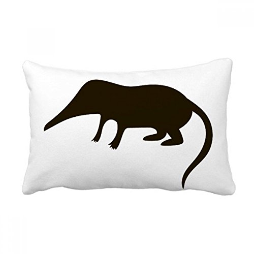 Coussin lombaire noir mégère 40x60 cm oreiller de canapé multicolore