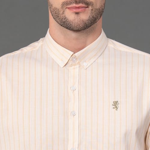 Image of Red Tape Striped Regular Fit Shirt For Men | Comfortable & Stylish