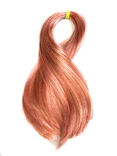 Rose Gold - Kiwi Nylon Doll Hair for rerooting Dolls and Wig Making, 1/2 Tress -20gm, DIY/BJD/MLP/Barbie/Blythe/Monster High (Rose Gold 2)