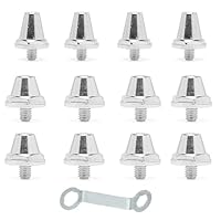 Esforzarse 12 Stück Ersatzstollen für Fußballschuhe, Nieten für Rugby-Schuhe mit Unisex-Stollen für Fußball- und Rugbyschuhe (11 mm, 13 mm)