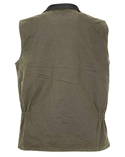 Outback Trading Men's 2143 Sawbuck Waterproof Breathable Full-Zip Cotton Oilskin Western Vest3