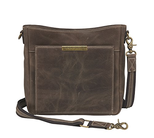 Concealed carry Distressed Buffalo Crossbody by Gun Tote'n Mamas