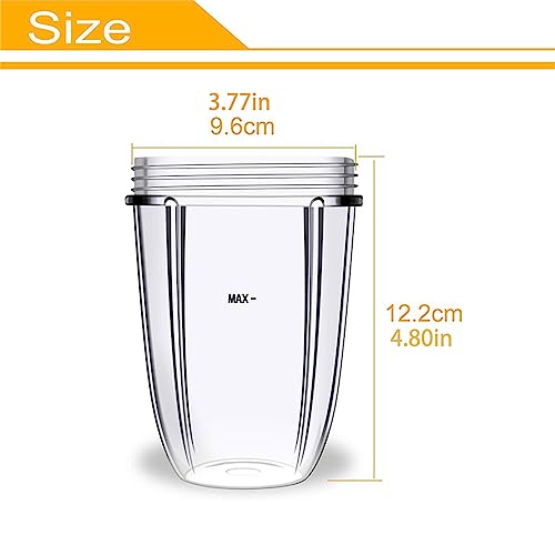 2Pzs Vasos de Licuadora Repuestos 18oz Transparente miniatura 6