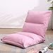 Sedia da Terra, Sedia da Lettura, Sedia da Terra con Supporto Posteriore, 4 Griglia Sedia da Letto Singolo per Giochi, Rilassante, Particolarmente Adatto per La Camera da Letto Soggiorno(Color:Rosa)