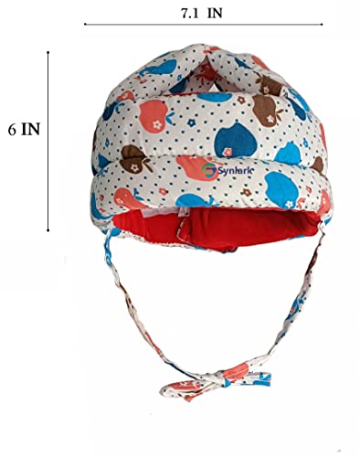 Image of Baby Head Protector Helmet for 6 Months to 3 Years | Soft Cotton Safety Cap with Air Ventilation | Infant Toddler Fall Protection Headgear for Boys & Girls (Blue)