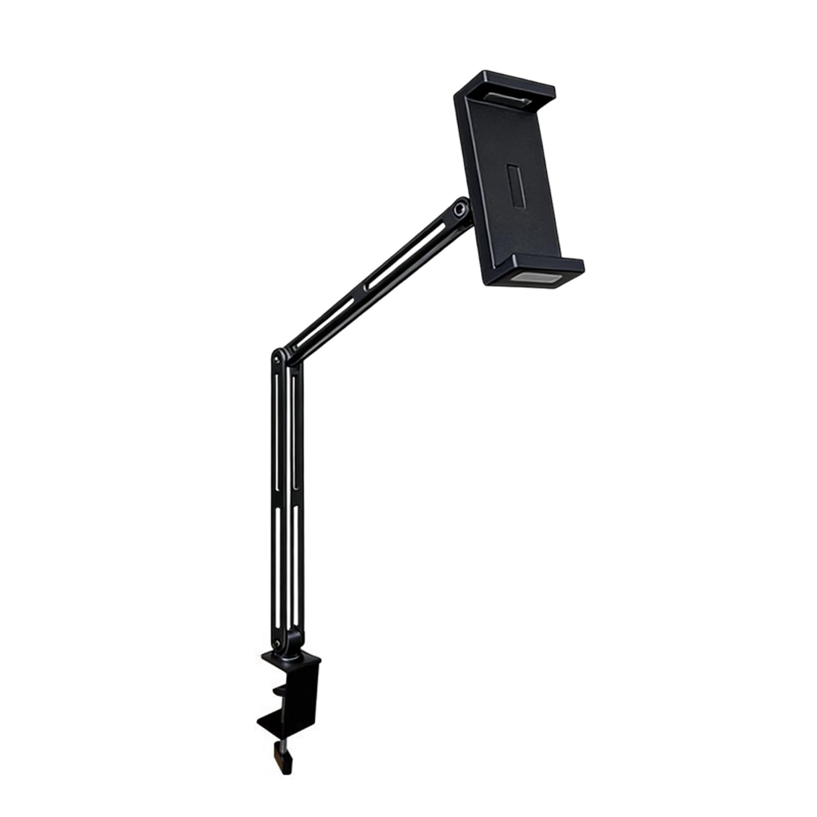 Soporte flexible de metal para tabletas de escritorio para pantallas de 4.7 a 13 pulgadas, rótula y abrazadera de teléfono fuerte de aluminio