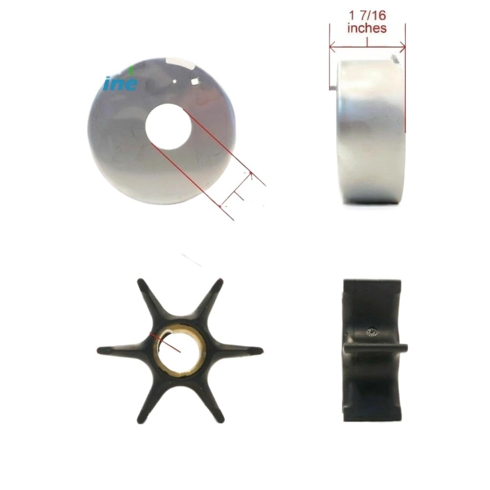 Kit Girante Pompa Acqua Compatibile Con Motore Fuoribordo 130-235 HP V4 | Adatto a 130 140 150 175 200 225 235 V4; Sostituisce i numeri di parte 5001594 390768 392750 395062