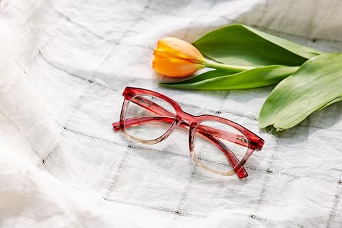 Image of Peepers by PeeperSpecs Women's to The Max Square Blue Light Blocking Reading Glasses