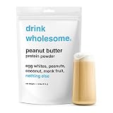 drink wholesome Peanut Butter Egg White Protein Powder | Easy to Digest & Gut Friendly | All Natural