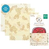 Bee's Wrap - Juego de 3 envoltorios, Beige, Large