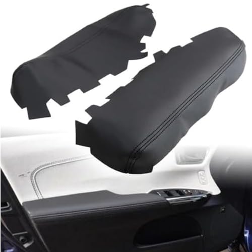 GXARTS 2Pcs Car Front Door Panels Replacement Armrest Cover Black