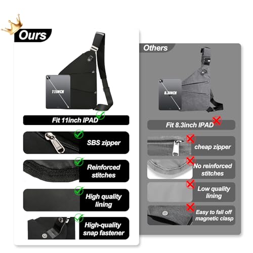 Anti Theft Crossbody Travel Bags for Women Men Cross Body Slim Sling Handbags with S Hook Antitheft4