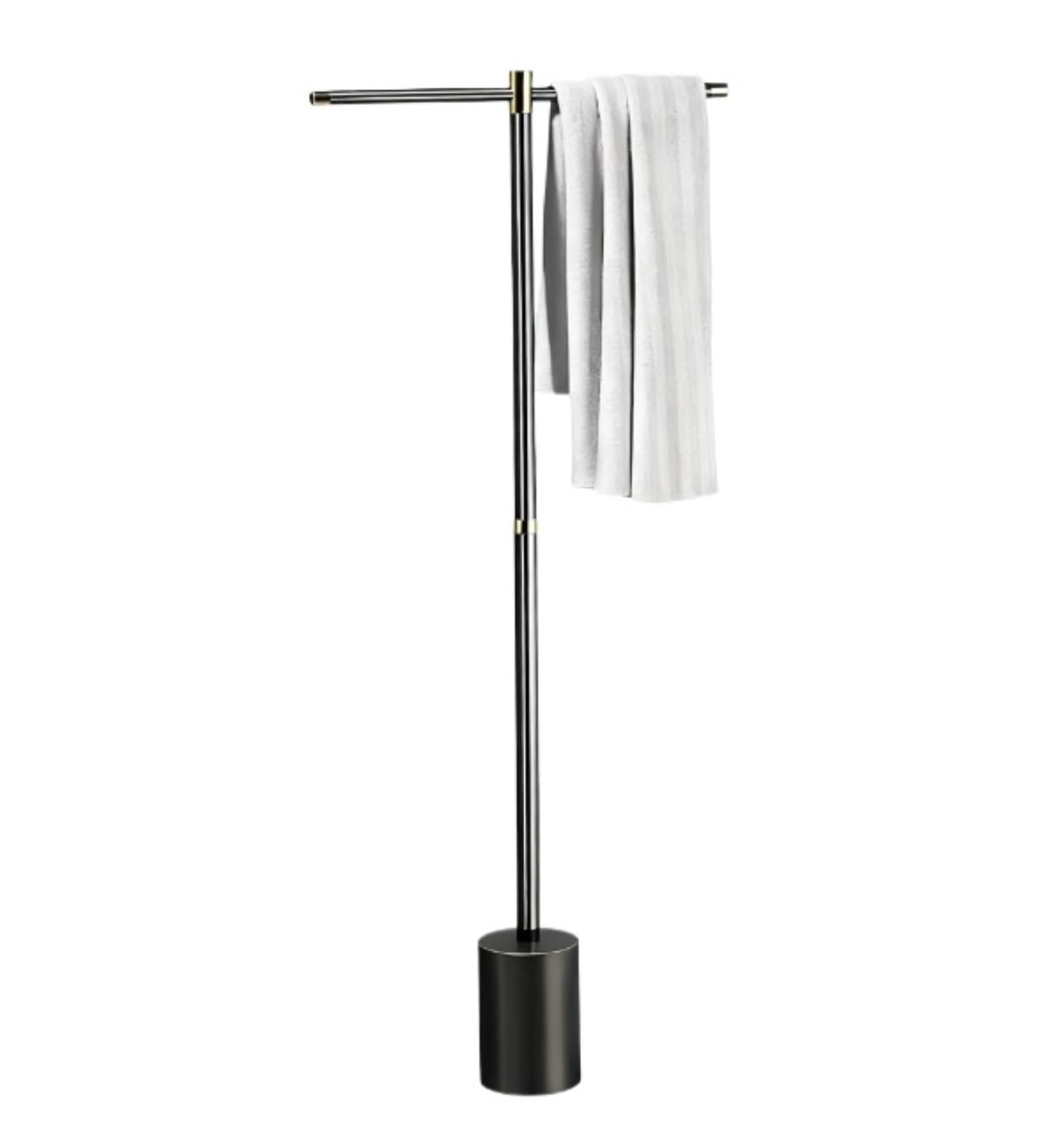 Freestanding Towel Rack Bedroom Copper Standing Towel Racks With Base Thicken Steady Design Bath Rack Washcloths Holder Stand