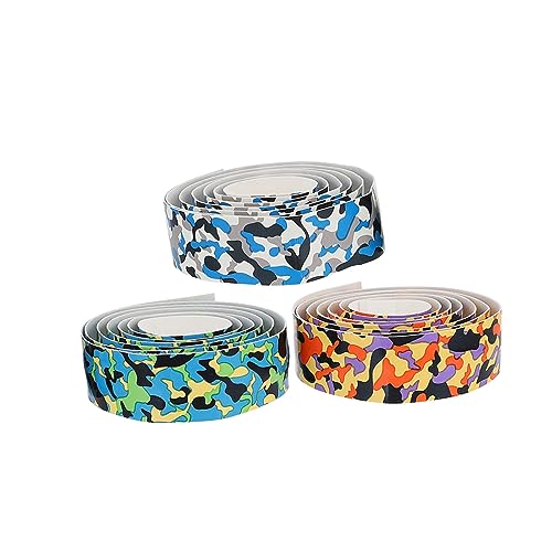 GOOHOCHY 6Pcs Drumstick Sweat Absorbent Grip Tapes Slip Design for Electronic Drums Badminton Tennis Rackets Moisture Removal Durable Easy to Replace Camouflage Colors