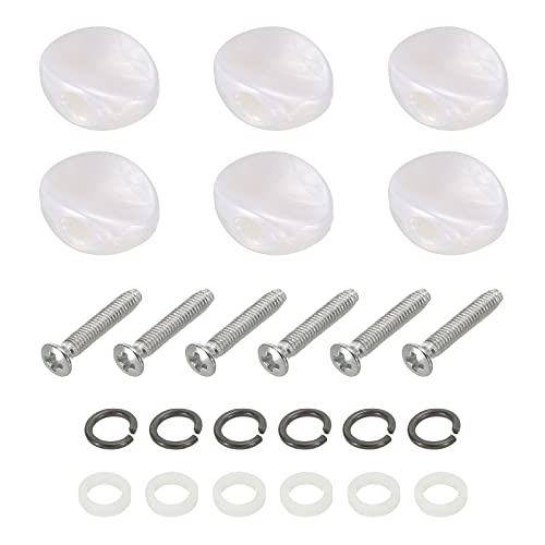 PATIKIL Guitar Tuning Peg Button Machine Head White
