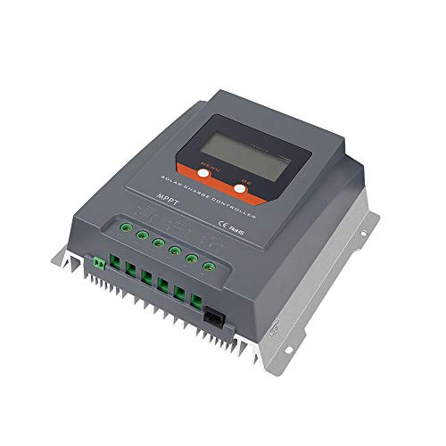 HQST 30A 12/24V MPPT Solar Charge Controller with LCD Display, Compatible with AGM