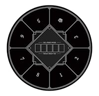 LaiEr Runde Poker Matte, 24/31/47/55 Zoll 6-8 Person Texas Gummimatte, Faltbare Tischplatte, tragbare Poker Tischplatte, geeignet für Spiele, Blackjack, Casino Layout, mit Tragetasche