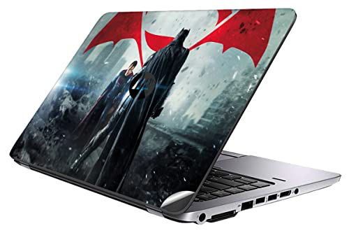 Image of GADGETS WRAP Printed Vinyl Top Only Skin Sticker Decal for HP Elitebook 840 G1 & G2 Laptop - Man of Steel Superman vs Batman