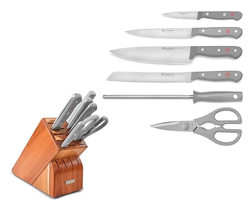 WÜSTHOF Gourmet Grey 7-Piece Knife Block Set by Wüsthof - Used condition - Image 7