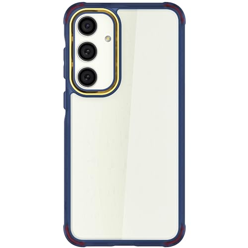 Image of Ghostek Covert Samsung Galaxy S24 Plus Case Clear with Military Grade Shockproof Protection, Non-Slip Grip, Protective Silicone Phone Cover Designed for 2024 Galaxy S24+ (6.7 inch) (Blue)