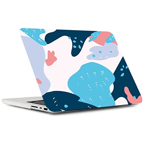 Image of TechTrendz Case Compatible with MacBook Pro 16 inch Case 2025 2024-2021 M4 M3 M2 M1 A3403 A3186 A2991 A2780 A2485 Pro Max Hard Shell Case Cover - Blue Theme - Colorful Graffiti Design