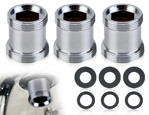 KAPSING 3 Piezas Adaptador de Grifo Rosca Macho M22 a M24, Conector de Aireador de Grifo, Adaptador de Grifo con Sello de Goma para Grifos de Cocina