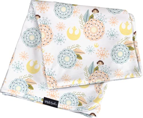 Image of Milk Snob Star Wars Baby Blanket, Rebel Princess - Super Soft, Weighted, Dual Layer - Newborn Swaddle, Security Blanket, Nursery Room Toddler Bed Essentials, Premium Rayon Blend, 36x36