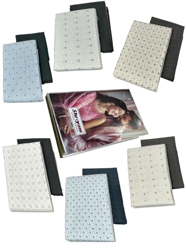 Image of Shirt pant Combo Pack of 6(Unstitched, Full Length Fabric)