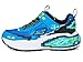Skechers Kids Boys Mega-Craft 4K Sneaker, Blue/Lime, 1 Little Kid