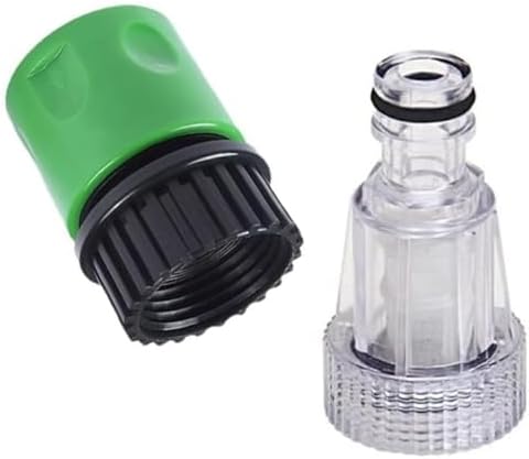 Quick Connect Pressure Washer Garden Hose Adapter - 3/4", Pressure Washer Accessories and Parts Compatible with PW909103K,Two Piece,(Green)，