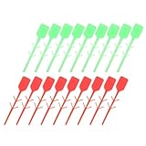 SOLUSTRE 200 Stück Manipulationssichere Feuerlöscher Zugbolzen mit Dichtung Kunststoff Sicherheitsplomben Rot und Grün für Brandschutzgeräte