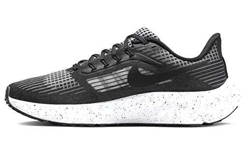 Nike Women's Air Zoom Pegasus 35 (GS) Running Shoes Competition, Black and Dark Grey, 9 US