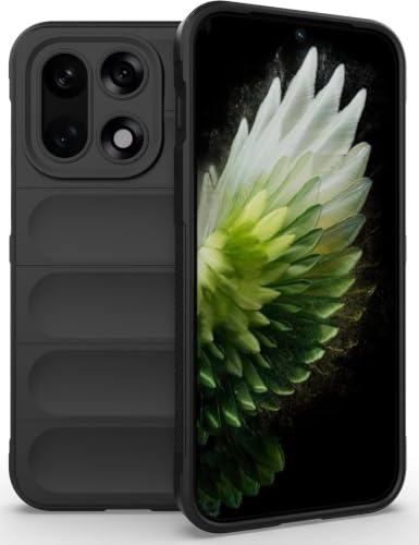 Image of ShieldTech AirGuard Series Back Cover Case for OnePlus 15 | Microfiber Lining | Airbag Cushion Drop Protection | Shockproof Silicone Back Cover Case | Anti Slip Grip - Black for OnePlus 15