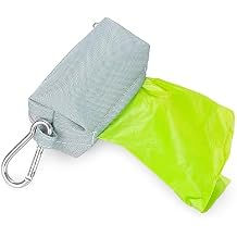 Diaper Bag Dispenser with 80 Disposable Unscented Waste Bags 4 Refill Rolls for Baby and Toddler Poop or Dirty Clothes Blue