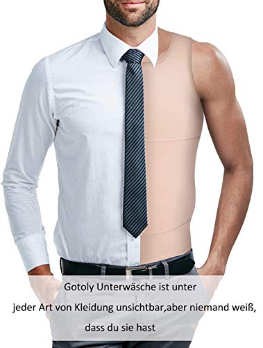 Shapewear für Herren Gotoly Unterhemden für Fitness und Alltag