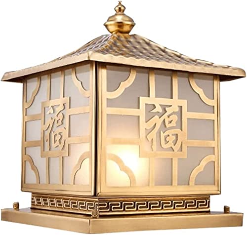 Luminaire en cuivre LED étanche pour cheminée extérieure et décoration de jardin
