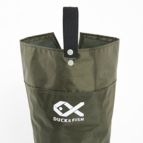 Duck And Fish Green Fishing Wader Hip Boots With Cleated Outsole (12 M Us Men) #TOP1