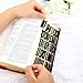 Black Gold-Foil Bible Tabs – Upgraded Version Laminated Waterproof Tabs for Bible Scholars, Fits All Major Bible Translations, Tear-Resistant Sturdy Design for Scripture Study & Chapter Markers
