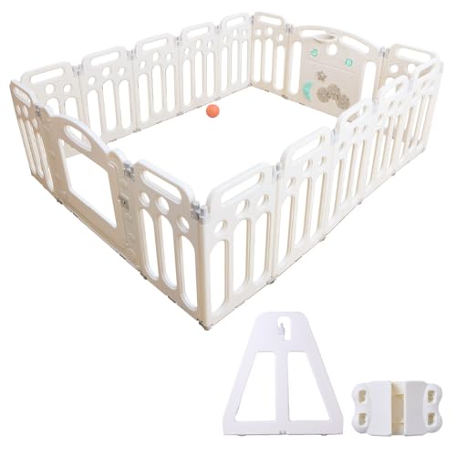 BabyGoo �V�ׂĊy���� ���t�� �x�r�[�T�[�N�� ����h�~�݌v ���j���[�A���� �܏�� 180*145 �x�r�[�Q�[�g �x�r�[�t�F���X ����~�ߕt �L�߂̌��Ԃň��S�݌v ���t�� �ݒu�ȒP �H��s�v �y���S�����ς݁b�ۏ؏��t�z (�x�r�[�T�[�N���{�́{�����X