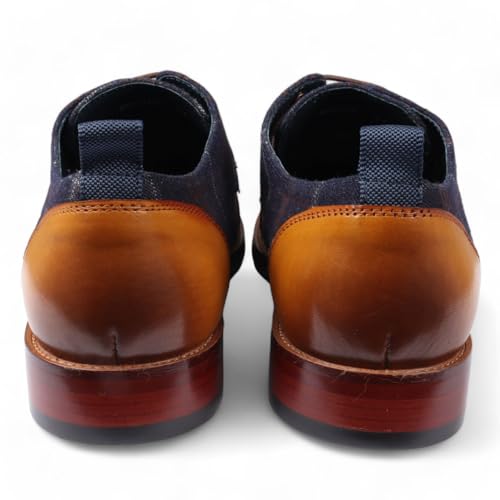 Men's Oxford Brown Leather Brogue Shoes - Ronnie3