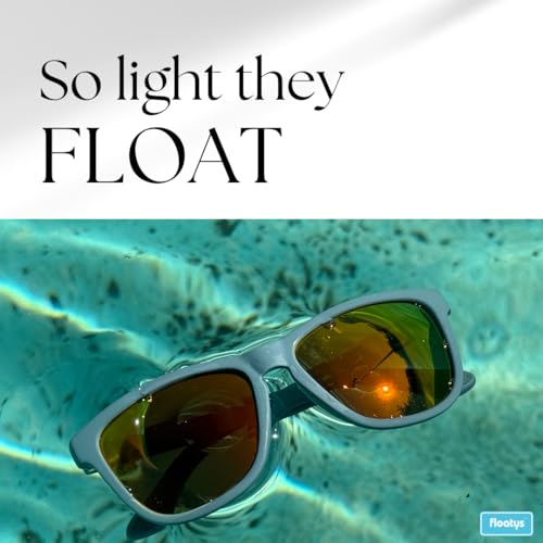 Image of Floating Sunglasses Rubberized Eddys | Polarized Water Repelling Lenses | No Slip Frame | Lightweight | Men and Women
