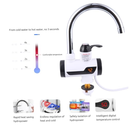 Robinet d'évier électrique résolvant le manque d'eau chaude instantanée au lavabo - 3