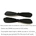 skrnrhrery mini Propeller, Suitable for RC Aircraft Special Nylon Props Central axis 0.8MM Blade Length 46/42/37/MM Positive and Negative AB propellers mini Quadcopter Accessories (46mm)