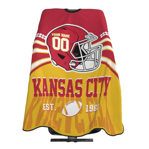 Custom Barber Cape,Personalized Football Style Hair Capes,Salon Cape Hair Cutting Cape Customized...