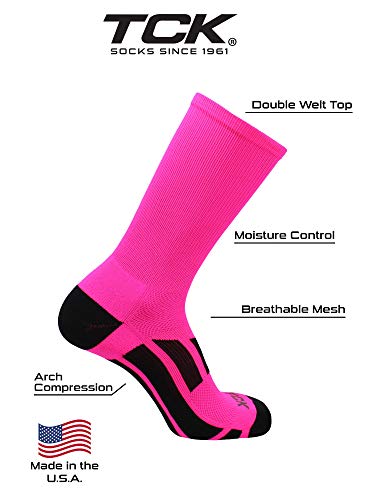 TCK Solid Performance 2.0 Crew Socks - Elite Athletic Socks for Men and Women, Boys and Girls3