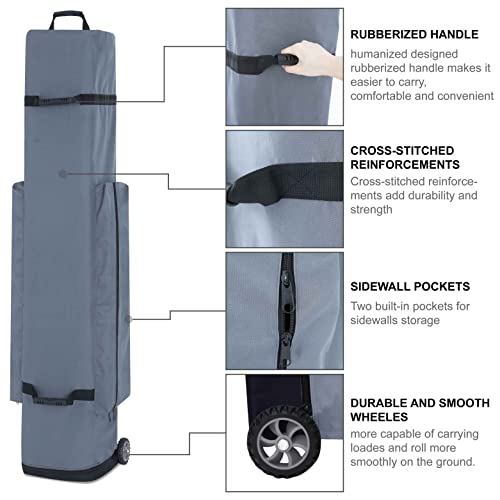 Outdoor Wind 10'X15' Durable Ez Pop Up Canopy Tent Commercial Enclosed Instant Canopy Tent Market Stall With Removable Sides Walls(Blue) #TOP5